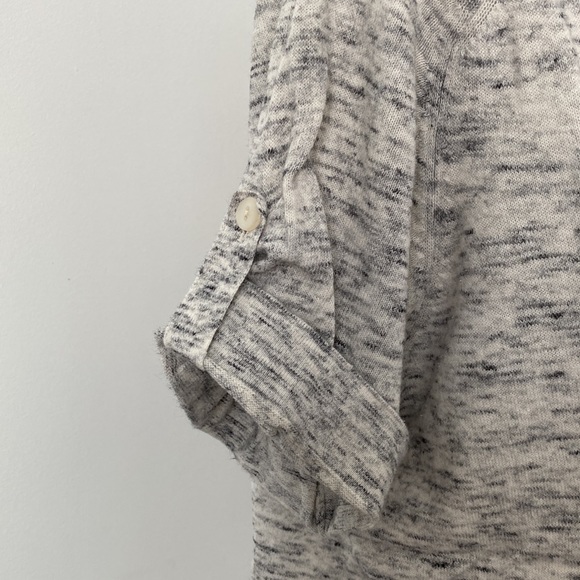 Talbot V-Neck Short Sleeve Sweater Top - Picture 6 of 7